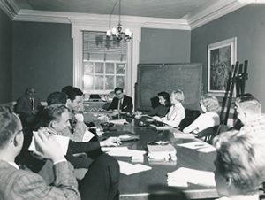 People sitting in a meeting Room