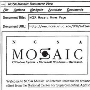 example of Mosaic web page